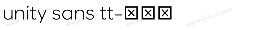 unity sans tt字体转换